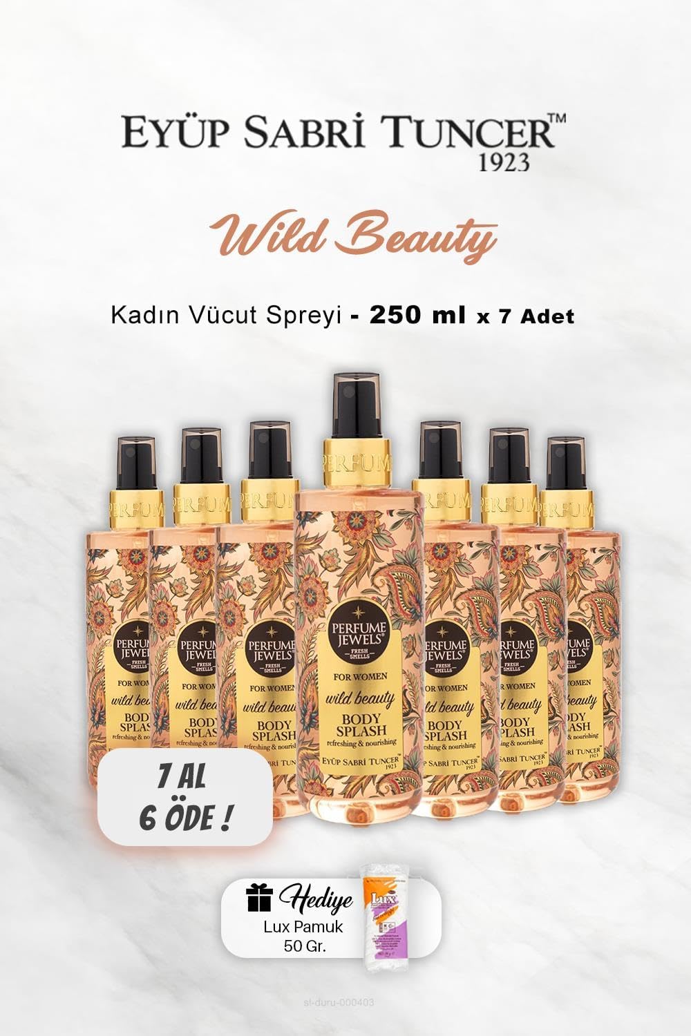 Alternative view of 7 AL 6 ÖDE Vücut Spreyi Beauty 250 ml, Pamuk Hediyeli