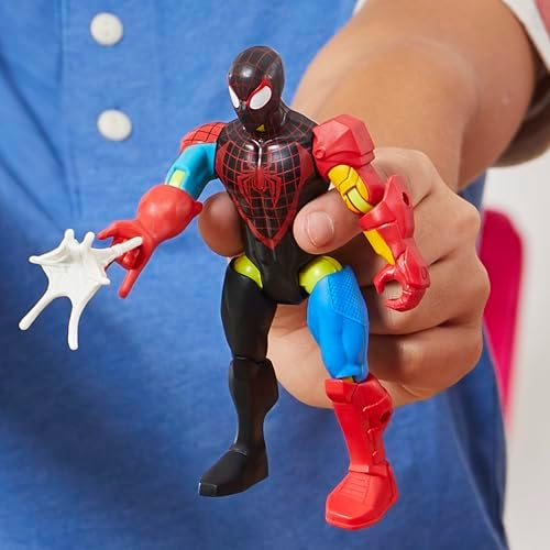 MixMashers Miles Morales Spider-Man Karıştır ve Eşleştir Aksiyon Figürü ve Aksesuarları