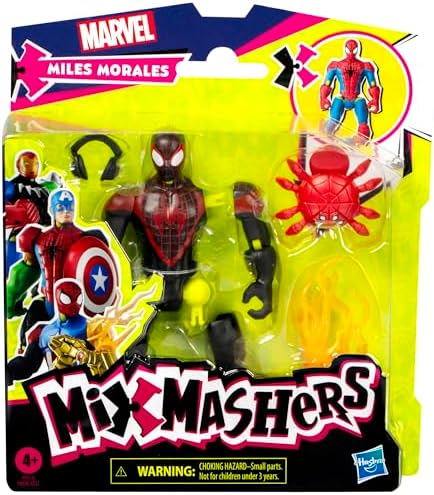 Alternative view of MixMashers Miles Morales Spider-Man Karıştır ve Eşleştir Aksiyon Figürü ve Aksesuarları
