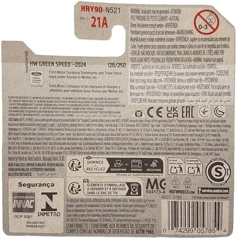 Alternative view of - Performance Supervan 4 - HW Green Speed 9/10 - HRY90 - Short Card - Kleintransporter - Beyaz - Mattel 2024-1:64