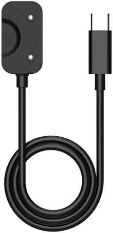 Galaxy Fit3 ile uyumlu Akıllı Saat için Manyetik Usb Typ-C Şarj Kablosu Galaxy Fit 3 ile uyumlu Kablo Siyah