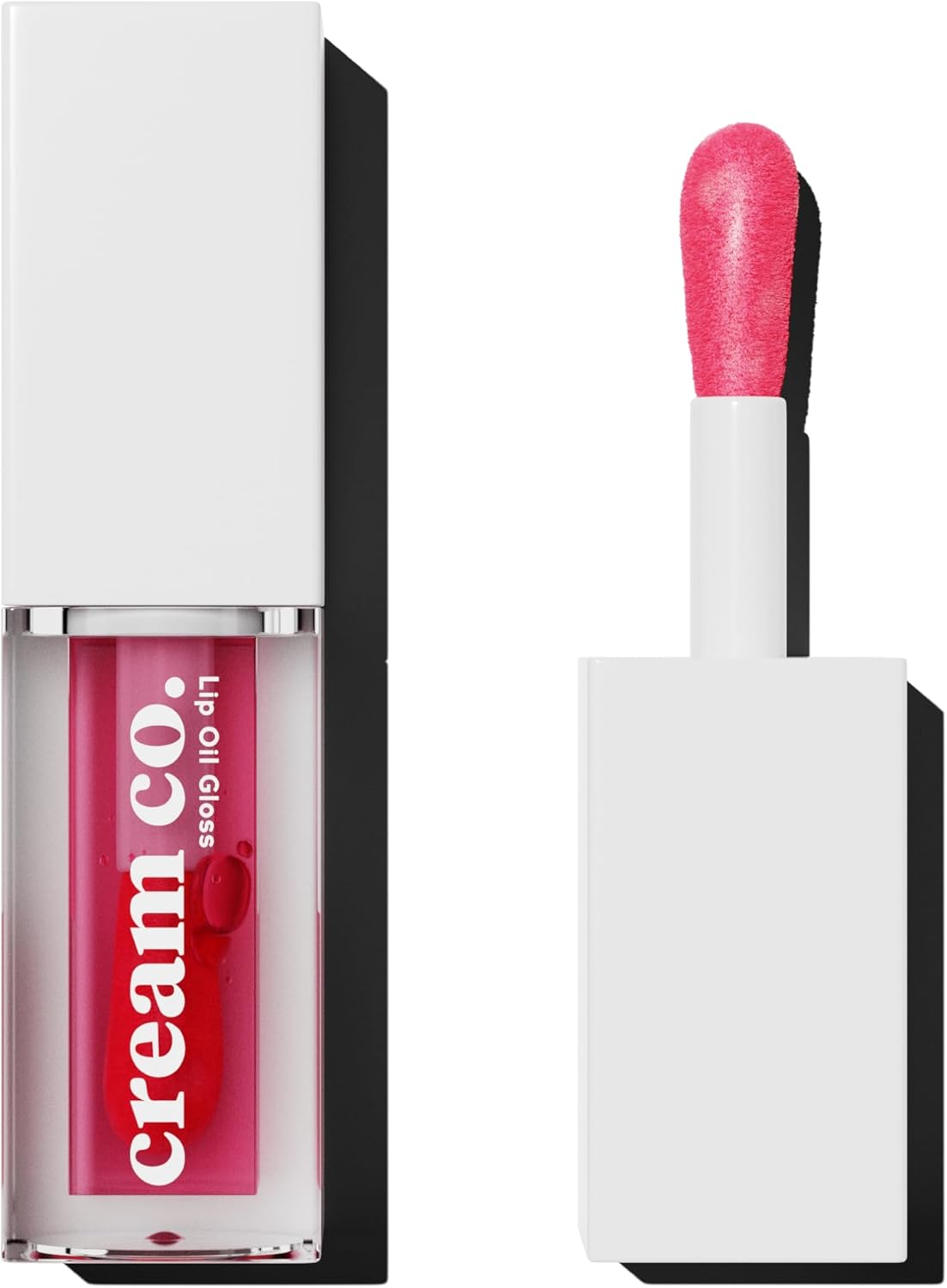 Cream Co. Dudak Parlatıcısı Nemlendirici Besleyici Lip Oil Gloss, Dudak Yağı, Ahududu Aromalı, E Vitamini