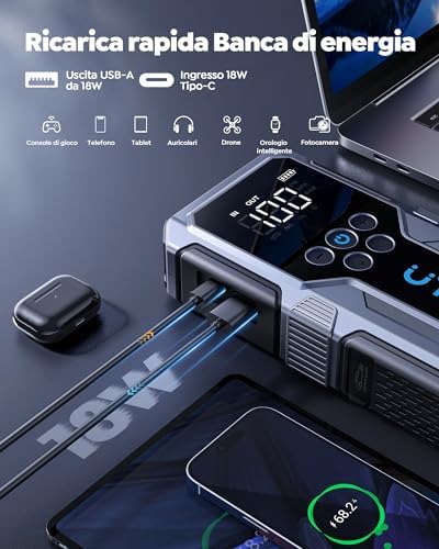 Utrai Jstar JS9 1500A 4 in 1 Jump Starter Taşınabilir Akü Takviye Kiti