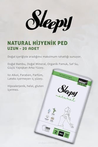 17 AL 15 ÖDE Natural Ultra Hassas Hijyenik Ped Uzun 20 Adet ve Disk Pamuk
