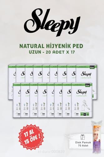 Alternative view of 17 AL 15 ÖDE Natural Ultra Hassas Hijyenik Ped Uzun 20 Adet ve Disk Pamuk
