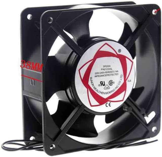 220V Fan 12Cm Metal Demir Fan 120X120X38Mm Kare Fan