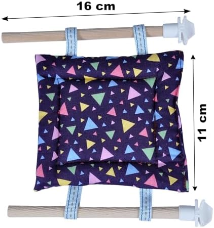 Kuş Yatağı Yumuşak Dokulu Kumaş Kuşlar için Yatak Kuş Yatak En 11 Cm Boy 11 Cm