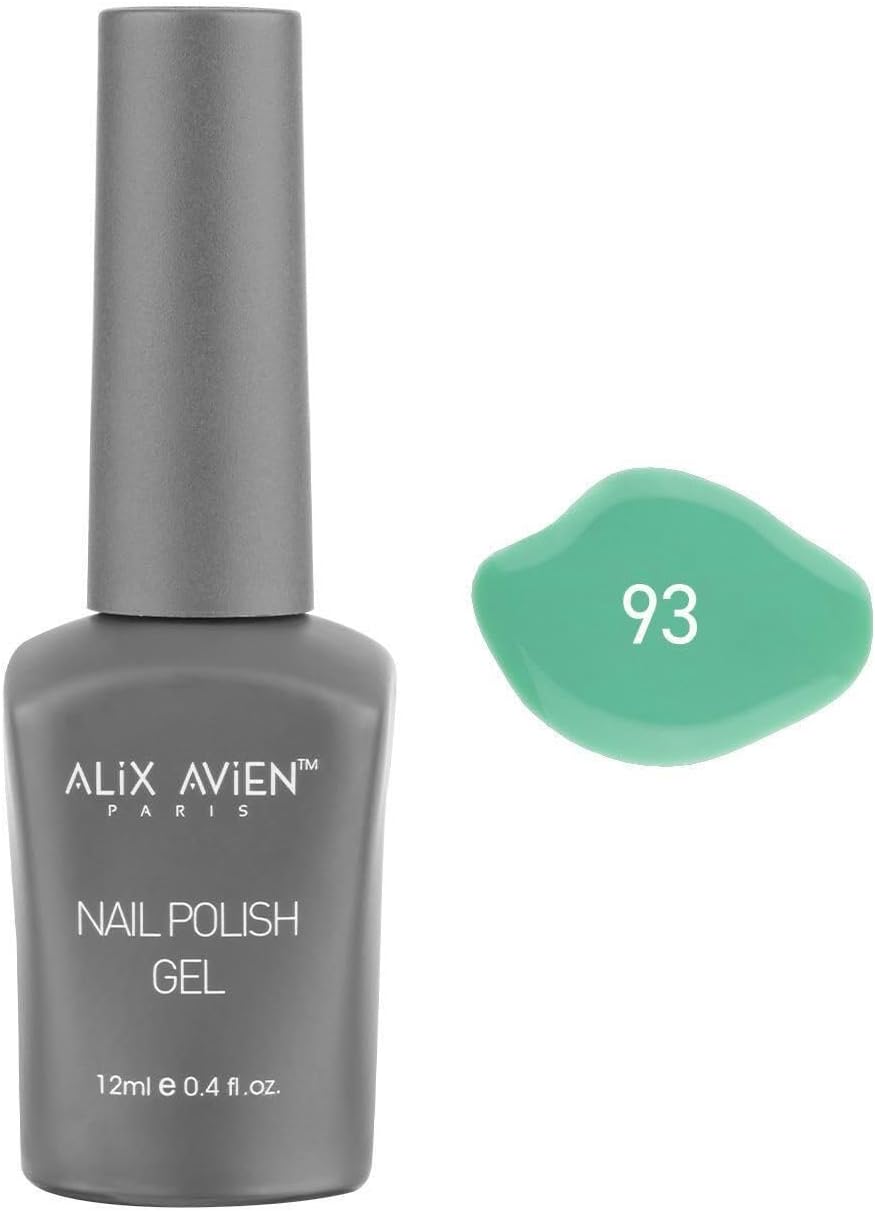 Alternative view of Yeşil Kalıcı Oje 93-Yoğun Renk Veren Jel Oje 12 ml-Nail UV Gel Polish 93