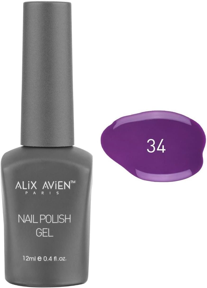 Alternative view of Uv Kalıcı Koyu Mor Jel Oje 34 - Gel Polish - 12 ml