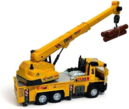 Alternative view of Oyuncak Sesli ve Işıklı Metal 1:28 Ölçek Çek Bırak İnşaat Araçları Kapıları Açılabilen Die Cast Model İş Makinaları (Vinç-1)