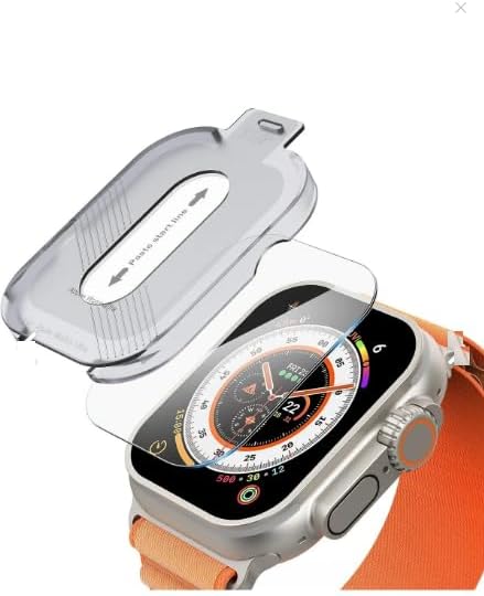 Alternative view of Aparatlı Ultra 49 MM Cam Ekran Koruyucu Otomatik Kolay Uygulama Aparatlı Hizalamalı Tam Kaplayan 49MM EKRAN KORUYUCU WATCH ULTRA 2
