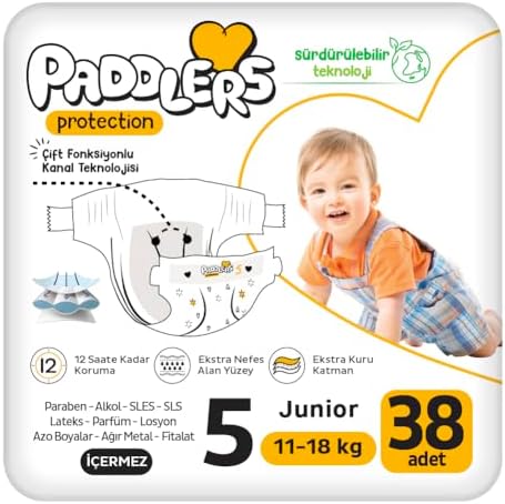 Protection Bebek Bezi 5 Numara Junior (11-18 Kg) 38 Adet – Paket, Maksimum Koruma