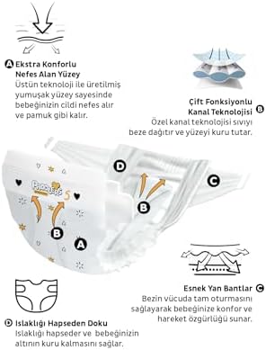 Alternative view of Protection Bebek Bezi 5 Numara Junior (11-18 Kg) 38 Adet – Paket, Maksimum Koruma