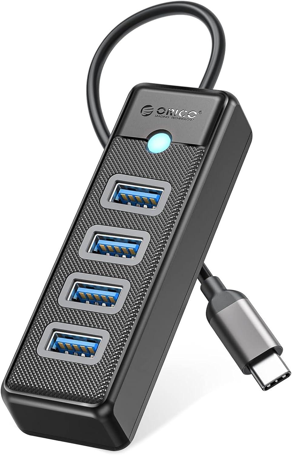 Alternative view of Type-C to USB-A 3.0 4 Portlu Ultra Slim USB Çoklayıcı Hub Siyah