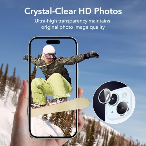 Alternative view of 15 ve 15 Plus için Kamera Lens Koruyucu Ultra İnce Yüksek Kaliteli Cam 2 Adet Mavi (Sierra Blue)