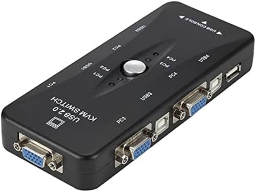4 port usb kvm switch 4 kasa 1 monitör switch