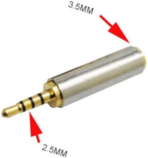 Alternative view of 3.5 mm 2.5 mm jack çevirici 3 çizgi 4 boğum 3.5 mm 2.5 mm çevirivi 3.5 mm kualklık mikrofon 2.5 mm çevirici