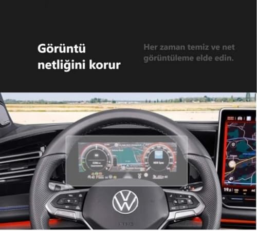 10.25 inç Dijital Gösterge ile Uyumlu Mat Ekran Koruyucu