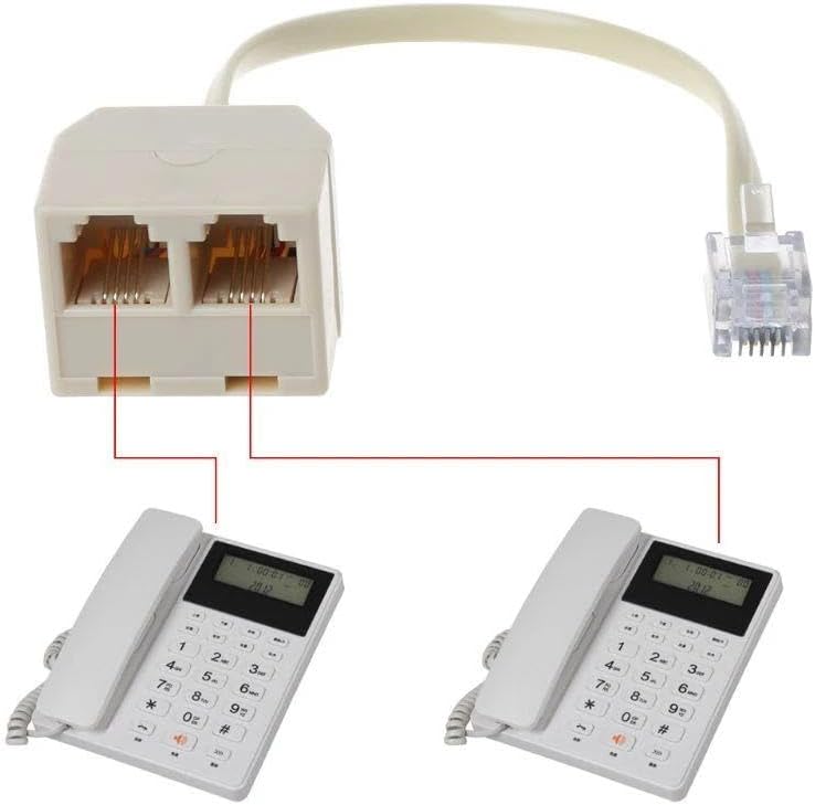 Kablolu rj11 çoklayıcı telefon kablosu çoğaltıcı