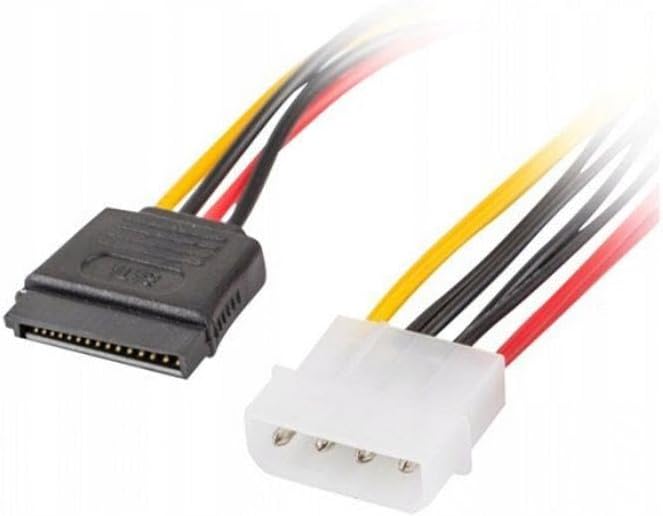 30 cm 4 pin erkek molex to 15 pin dişi sata power kablo