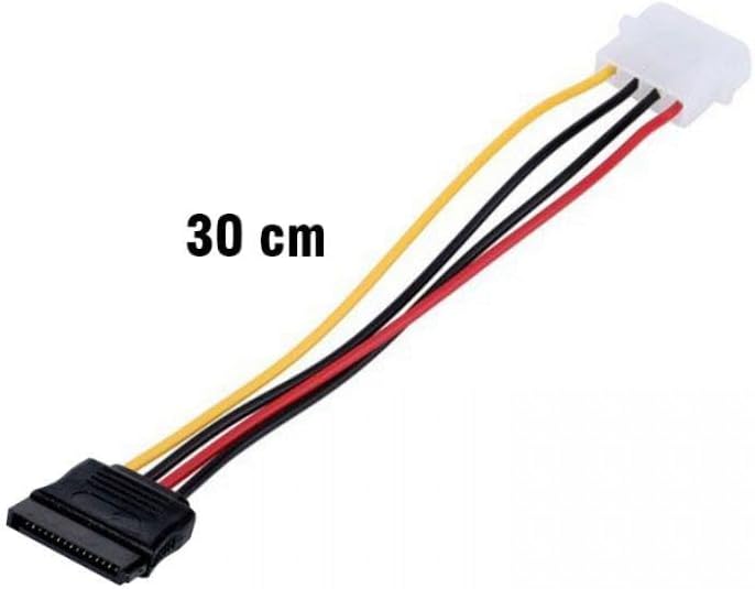 Alternative view of 30 cm 4 pin erkek molex to 15 pin dişi sata power kablo