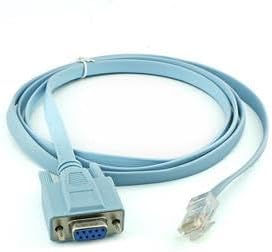 kablo Db9 To Rj45 Konsol Bağlantı Kablosu Switch Router için Erkek 9 pin dişi konsol kablosu