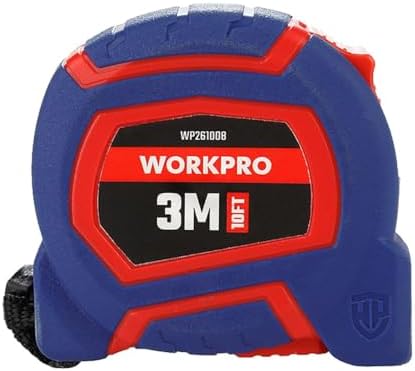 WP261008 3Mx16mm/10Ft. Naylon Kaplama Sarı Çelik Şerit Metre