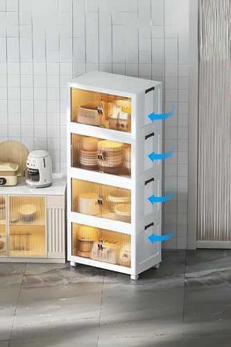 Alternative view of Evle Katlanabilir Modüler Dolap 4 Lü 54 Cm X 31,7 Cm X 127 Cm, Beyaz