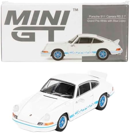 Alternative view of MINI GT 1:64 911 Carrera RS 2.7 Grand Prix with Blue Livery