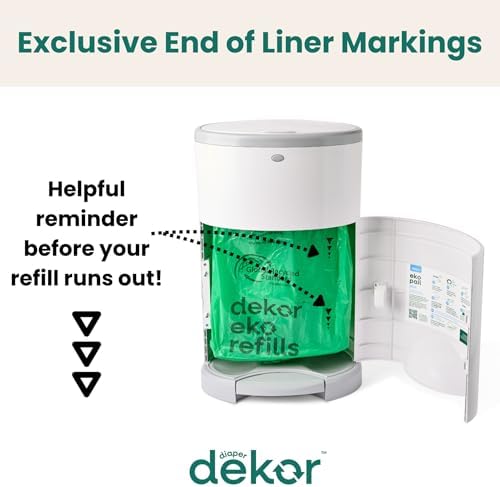 Alternative view of Bebek Bezi Dekor EKO Klasik Bebek Bezi Kovası Yedekleri | 4'lü Paket