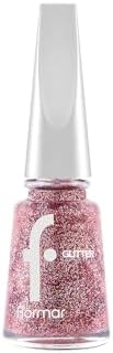 Yoğun Simli Şeffaf Oje Glitter Nail Enamel Gl039 Red in Silver
