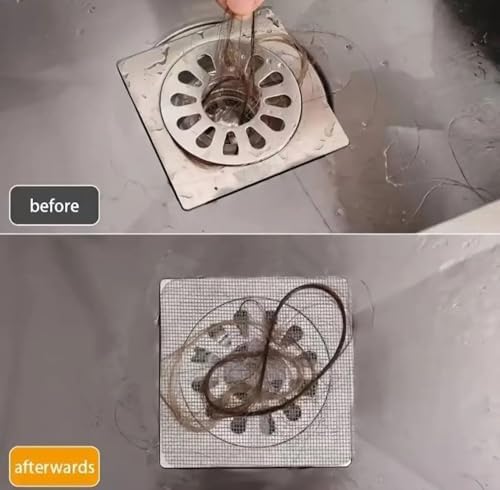 Tek Kullanımlık Banyo Gideri Süzgeci ve Yapışkanlı Mutfak Evye Çöp Ayırıcı Seti, Saç Kıl Tutucu 10 Adet