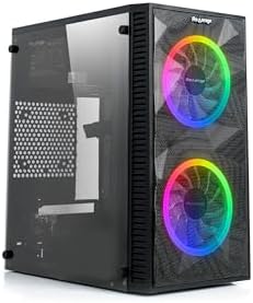REVENGE Mikro Atx 2 Fanlı Mesh Panel Akrilik Gaming Oyuncu Bilgisayar Kasası (0, Watt)