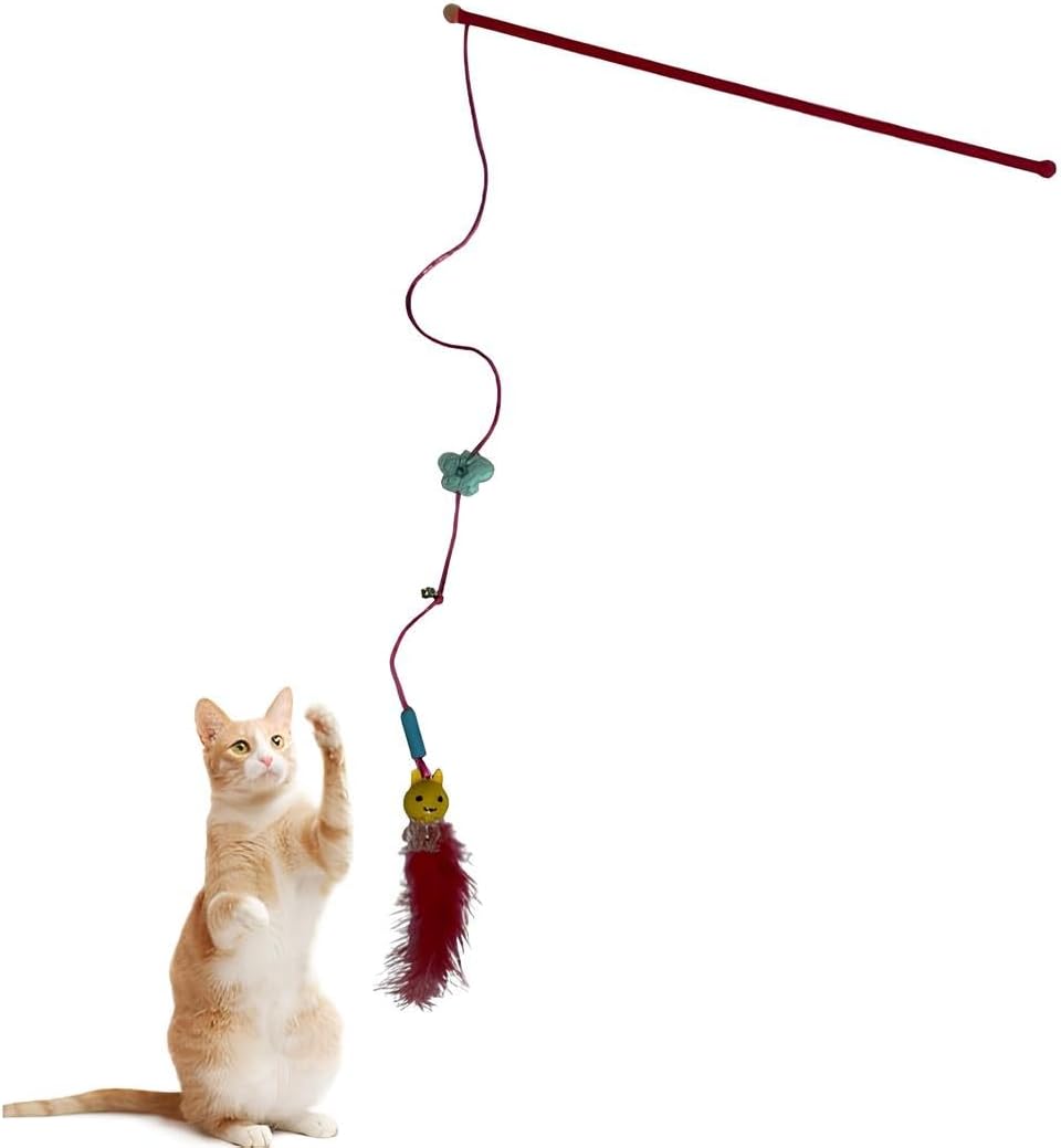 Alternative view of Kedi Oltası IŞIKLI Tüylü Çanlı Kedi Oyuncağı 105cm -Türkiye'de İlk Işıklı Kedi Oltası-