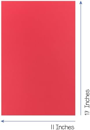 Alternative view of Kırmızı Parlak Renkli Kart Stoğu - 11x17-İnç, 50 Yaprak, 65 lb/176 gsm, Solmaya Dayanıklı, Asitsiz Renkli Kart Stok Kağıdı
