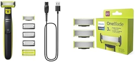 OneBlade erkek bakım seti (Yüz ve vücut tıraş makinesi ve yedek bıçak seti)