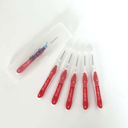 Alternative view of StopEver Well Tooth Arayüz Fırçası, Kırmızı - Size 2 | 0.5 mm İnce Telli Diş Arası Fırçası, Taşıma Kutusu Hediyeli | Ortodontik Kullanıma Uygun | 6 Adet