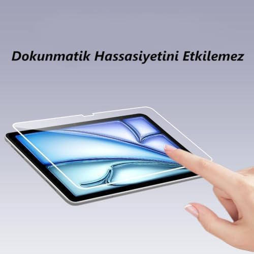 iPad Air 11 inç Ekran Koruyucu 9H Parlak M2 M3 M4 ile Uyumlu