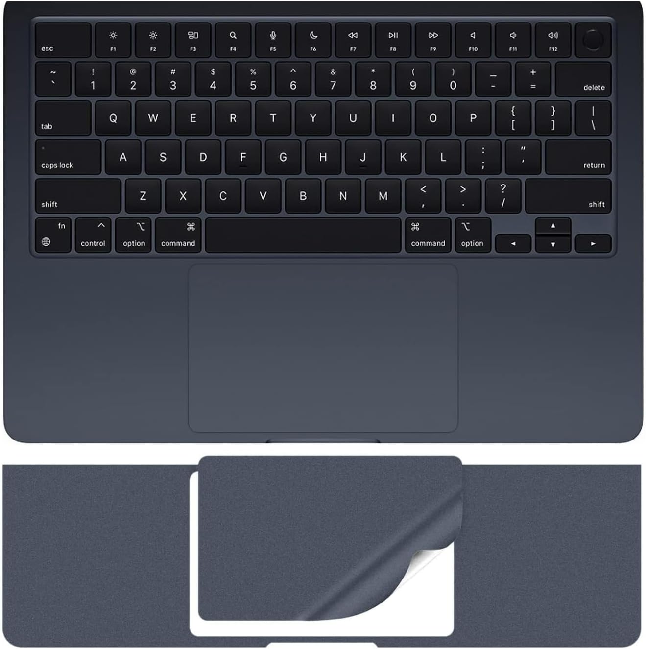 MacBook Air 15.3 inç Touchpad Trackpad Koruyucu Uyumlu M2 M3 M4 Mat Ultra İnce Çizilme Önleyici Gece Mavisi
