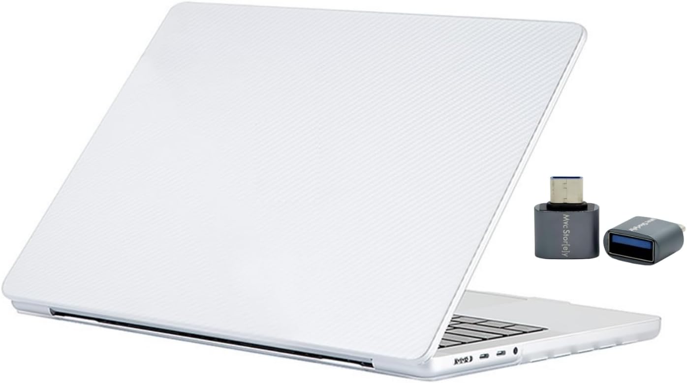 MacBook Air 13 inç Kılıf A2337 M1 A2179 A1932 Uyumlu Sert Kapak Koruyucu Karbon Fiber TPU Alaşımlı İnce Hafif Koruma Şeffaf