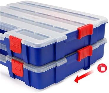 Workpro Profesyonel İstiflenebilir Organizer, 17 Gözlü, 38x30x6.8cm, Şeffaf Kapaklı, Polipropilen, Ayarlanabilir Bölmeli