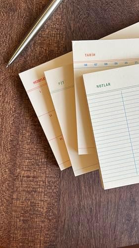4'lü Masaüstü Tarihsiz Planlayıcı Set (Hedefler, Haftalık Planlayıcı, Noktalı ve Çizgili Notepad)