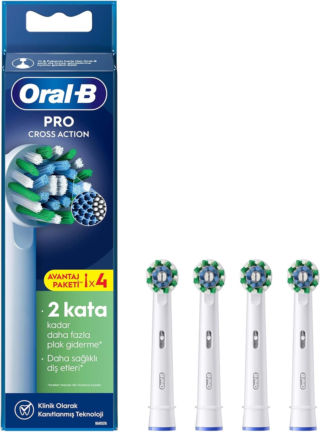 Oral-B Action X-Filament Şarjlı Diş Fırçası Yedek Başlığı 4 Adet