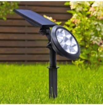 Alternative view of 18W Güneş Enerjili Bahçe Armatürü – 9 LED 3200K Günışığı, IP65 Su Geçirmez Solar Spot Lamba, 200 Lümen, Kazıklı veya Duvara Montaj, Açılı Aydınlatma