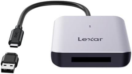 RW510 CFexpress Tip B Kart Okuyucu, 10 Gbps'ye Kadar, USB 3.2 Gen 2 CF Bellek Kartı için, USB Tip-C Kablosu Dahil (LRW510U-BNHNG)