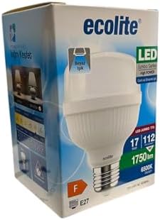 Alternative view of 17W LED Ampul (112W Eşdeğer) 6500K Beyaz Işık – E27 Duy, 1750 Lümen, 220V, Enerji Sınıfı F, 109x70mm