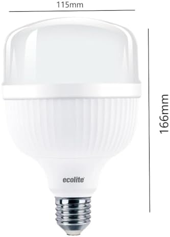 Alternative view of 36W LED Ampul – 200W Eşdeğeri | E27 Duy, 3000K Sarı Işık, 3800 Lümen | Enerji Tasarruflu LED Ampul | AC 220V, 166x110mm