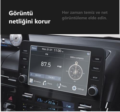 Alternative view of Staria 8 inç Multimedya Mat Ekran Koruyucu Şeffaf