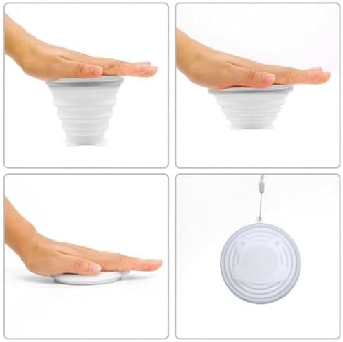 Monte Lua Silikon Taşınabilir Katlanabilir Pratik Bardak, silikon bardak, katlanabilir, gıda maddelerine uygun, 250 ml, genişletilebilir bardak, tekrar kullanılabilir, taşınabilir, kapaklı, seyahat, kamp için