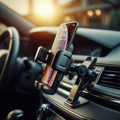 Alternative view of Otomatik Klipsli Teleskobik Araç İçi Telefon Tutucu – Yüksek Kaliteli Tutuş ve 360° Dönebilme Özellikli Cam ve Torpidoya Vantuzlanabilir Telefon Tutucu